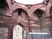 Words of the Koran carved in Qutab Minar ruins.