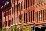 Red brick houses downtown Red brick houses downtown