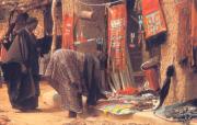 Women buying clothes in Zinder, Niger