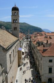 Inside the walled city of Dubrovnik