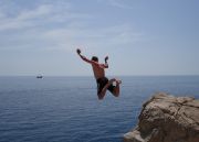 Tombstoning in Dubrovnik