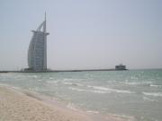 The Burj Al Arab hotel and Jumeirah Beach The Burj Al Arab hotel and Jumeirah Beach