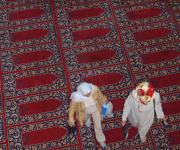 The pattern resembles individual prayer mats The pattern resembles individual prayer mats