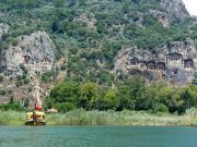 Lycian tombs in Dalyan