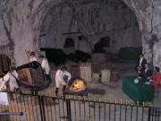 Re-enactment down in the tunnel.
