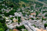 Part of the old town panorama of Gjirokaster taken from the walls of the fortress.