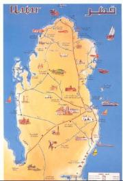 map of Qatar