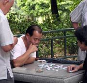 Deep in thought in Kowloon Park Deep in thought in Kowloon Park