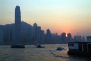Sunset in Hong Kong