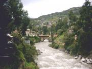 The Rio Santa flowing through Huaraz