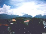 The mountains from the Plaza de Armas