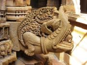 Aligator carving on exterior of Laxminath Temple Aligator carving on exterior of Laxminath Temple