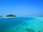 View fr the jetty with view of Pulau Macan Gundul