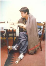 Red Cross premises in Kabul. Writing to my daughters Red Cross premises in Kabul. Writing to my daughters