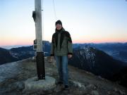 At the top of mountain Jochberg