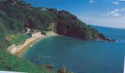 Lonely beach in Guernsey