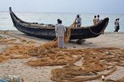 Hawah Beach where fisherman repair their nets. Hawah Beach where fisherman repair their nets.