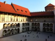 The Wawel Castle's courtyard
