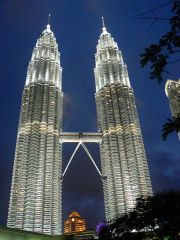 Evening beneath the towers Evening beneath the towers