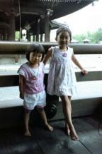 Cute kids at Higashi Honga-Ji Temple. Cute kids at Higashi Honga-Ji Temple.