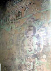 See the dark figure in the L corner-he is black b/c of using copper in paint See the dark figure in the L corner-he is black b/c of using copper in paint