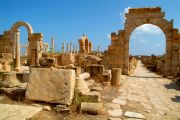 Leptis Magna's main avenue Leptis Magna's main avenue