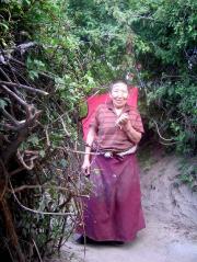 The woman we had tea with in the meditation community The woman we had tea with in the meditation community