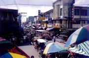 A busy intersection, no traffic lights in Lipa!