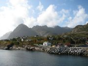 Moskenes town in Lofoten