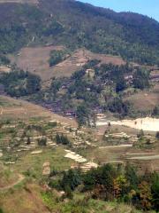 You can see the village we hiked to. You can see the village we hiked to.