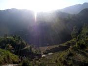 Walking Back to Village after Hiking Walking Back to Village after Hiking