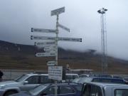 Signpost at the airport