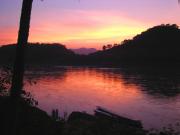 Sunset from Mt Phousi.