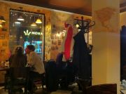 Inside the Mapa Cafe.