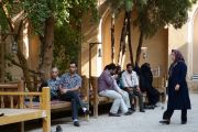 Yazd, Dowlatabad Garden, Men's Talk, Women's Talk