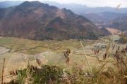 Looking down into Mai Chau Valley Looking down into Mai Chau Valley