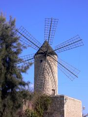 Old windmill - not many left in the island Old windmill - not many left in the island