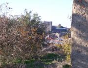 Th castle seen over the town