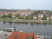 Ferry Station by Elbe River