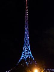 the arts centre spire by night the arts centre spire by night