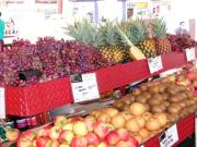 fruits on display in the food hall at queen victoria market fruits on display in the food hall at queen victoria market