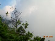 the cloudy sky