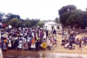 Crowed awaiting Ferry
