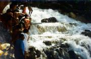 Climbing Dunn's River Falls Climbing Dunn's River Falls