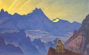 Milarepa in the Mountains of Mustang. Painting by Nikolai Roerich Milarepa in the Mountains of Mustang. Painting by Nikolai Roerich