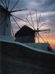 Sunset & windmills