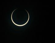 An annular solar eclipse begins An annular solar eclipse begins