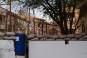The border in the middle of the city! The border in the middle of the city!
