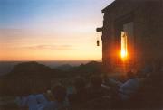 Sunset from the main lodge.