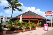 Fun Beach restaurant and grill at the beach with terrace overlooking the ocean Fun Beach restaurant and grill at the beach with terrace overlooking the ocean